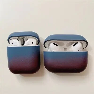 ყურსასმენის ქეისი For Apple AirPods Pro Gradient Frosted Bluetooth Earphone Protective Cover PC Hard Case