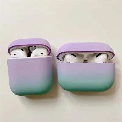 ყურსასმენის ქეისი For Apple AirPods Pro Gradient Frosted Bluetooth Earphone Protective Cover PC Hard Case