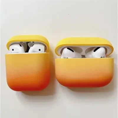 ყურსასმენის ქეისი For Apple AirPods Pro Gradient Frosted Bluetooth Earphone Protective Cover PC Hard Case