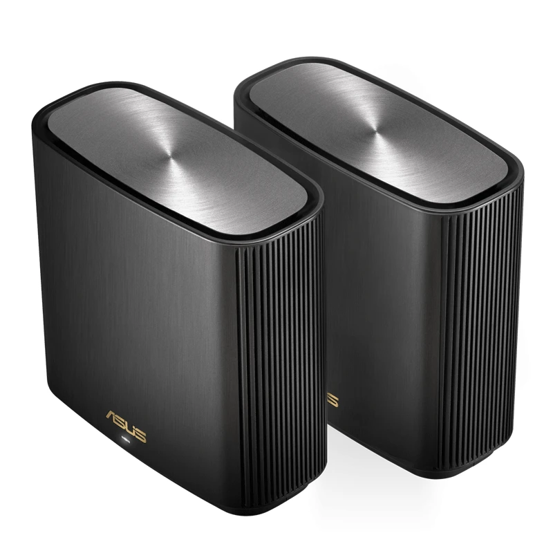 Mesh Wi-Fi სისტემა Asus ZenWiFi XT9 (2 Pack) Black Whole-Home Tri-Band WiFi 6, 5700 Sq. Ft. 7800Mbps Mesh System