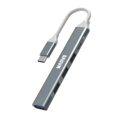 USB ჰაბი Marvo UH008 USB HUB (USB C to A 3x USB 2.0 1xUSB 3.0)