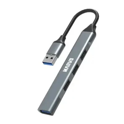 USB ჰაბი USB (3.0) hub 4-port, UH-ATC01, metal, Marvo