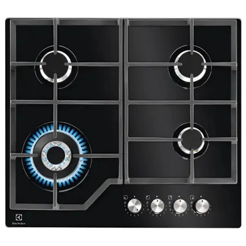 ჩასაშენებელი ზედაპირი Electrolux KGG64362K Black Glass