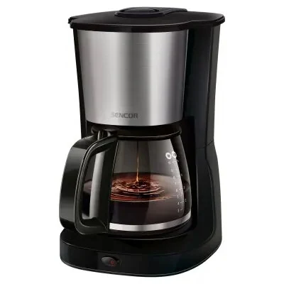 წვეთოვანი ყავის აპარატი Sencor SCE 3050SS, Ideal for Brewing 12 Cups of Coffee at Once, 1.25 Litre Water Tank, Glass
