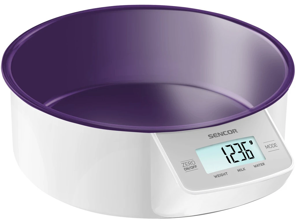 სამზარეულოს სასწორი Sencor SKS 4004VT Kitchen Scale, Touch control sensors, Practical removable bowl (volume 1000