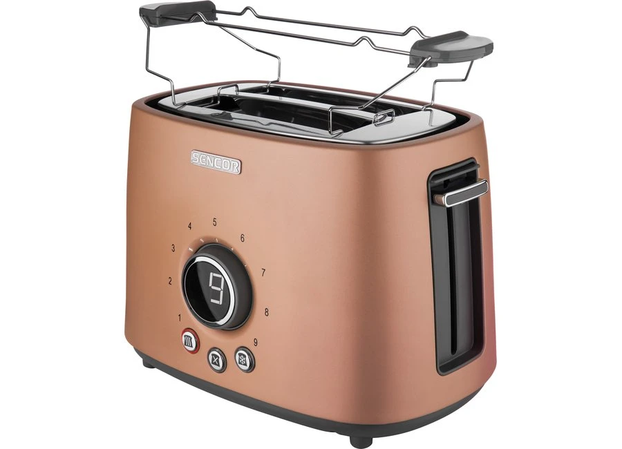 ტოსტერი Sencor STS 6056GD Toaster, 2 slots for making two slices (length 135 mm), Premium metallic design, 9