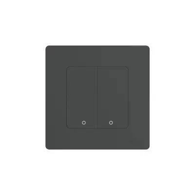 Moes ZS-SR-EU2-GY-MS Start Ring Zigbee ორ კლავიშიანი სუქის ჭკვიანი ჩამრთველი რუხი
