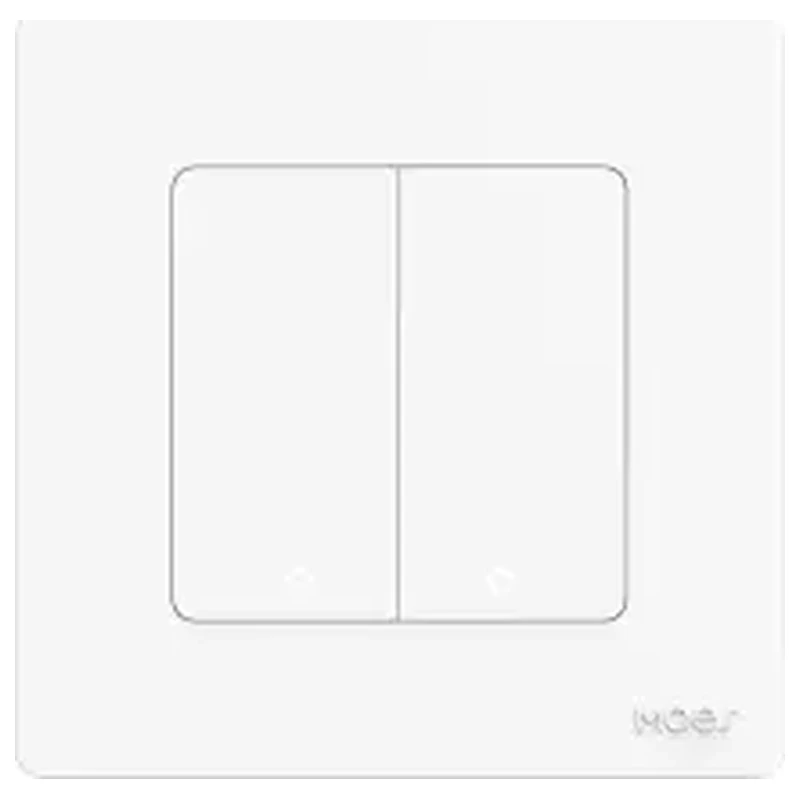 Moes ZS-SR-EU2-WH-MS Start Ring Zigbee ორ კლავიშიანი სუქის ჭკვიანი ჩამრთველი თეთრი