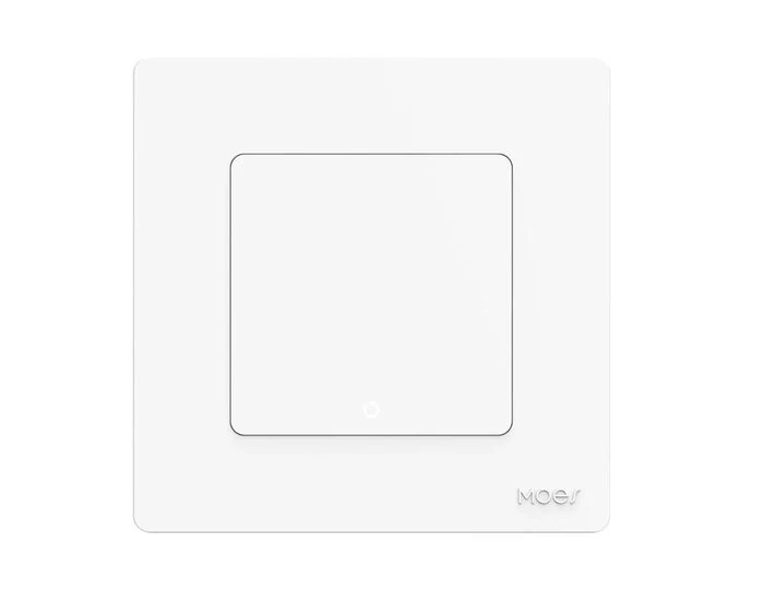 ჭკვიანი გადამრთველი Moes WiFi Star Ring Smart Light Push Button Switch WS-SR-EU1-L-WH-MS