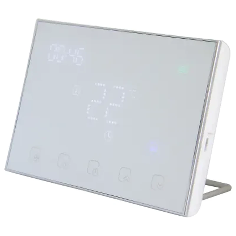 Moes WRHT-8000-GC-WH-EN უკაბელო პროგრამირებადი ჭკვიანი თერმოსტატი გაზის ქვაბისთვის თეთრი
