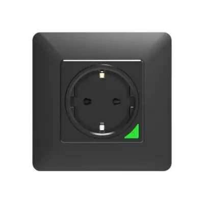 Moes WK-Y-EU-BK-MS Wi-fi ჭკვიანი როზეტი შავი