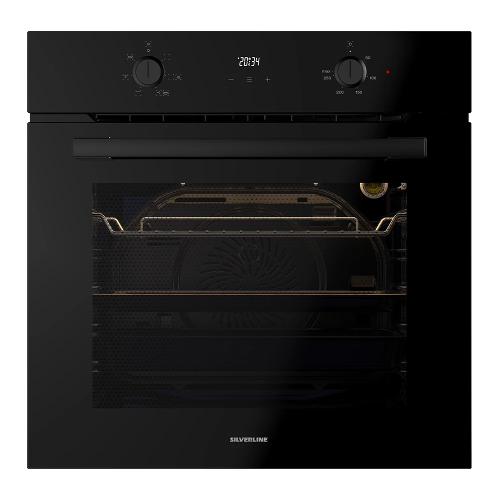 ჩასაშენებელი ღუმელი Silverline BO6502 BLACK