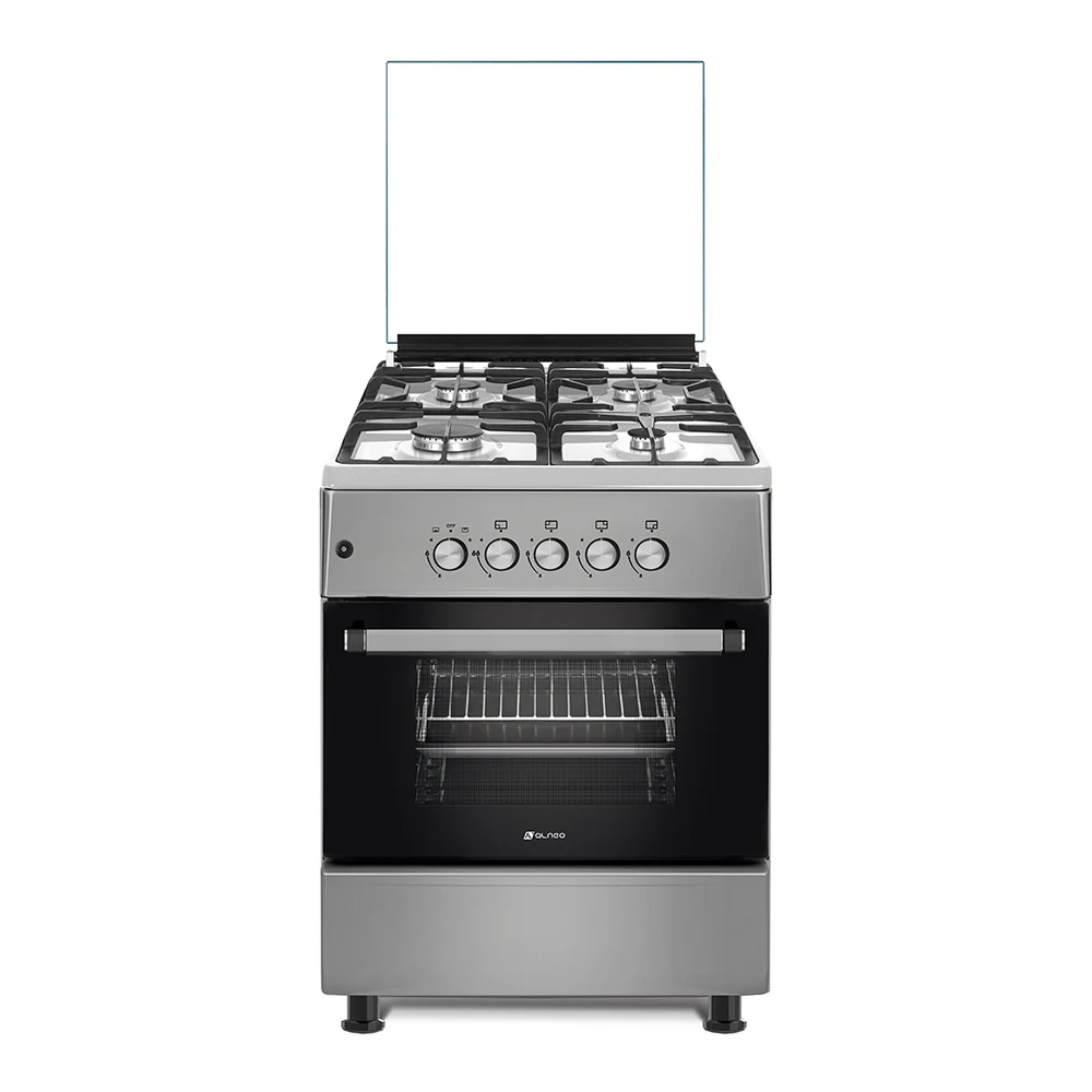გაზქურა გაზის ღუმელით Alneo ALN 6070B INOX GAS