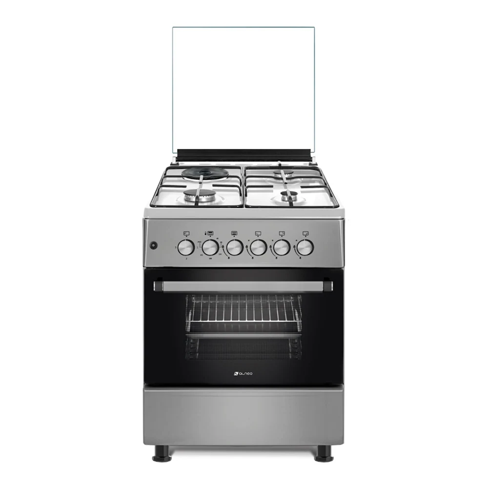 გაზქურა კომბინირებული ღუმელით Alneo ALN 6070B INOX ELECTRO HP