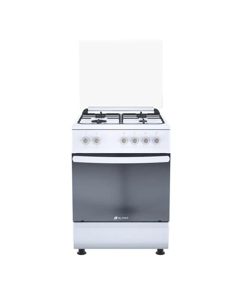 გაზქურა კომბინირებული ღუმელით Alneo 6070 WHITE ECO