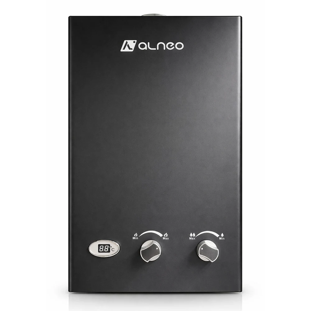 გაზის წყლის გამაცხელებელი Alneo JSG22-H04 BLACK