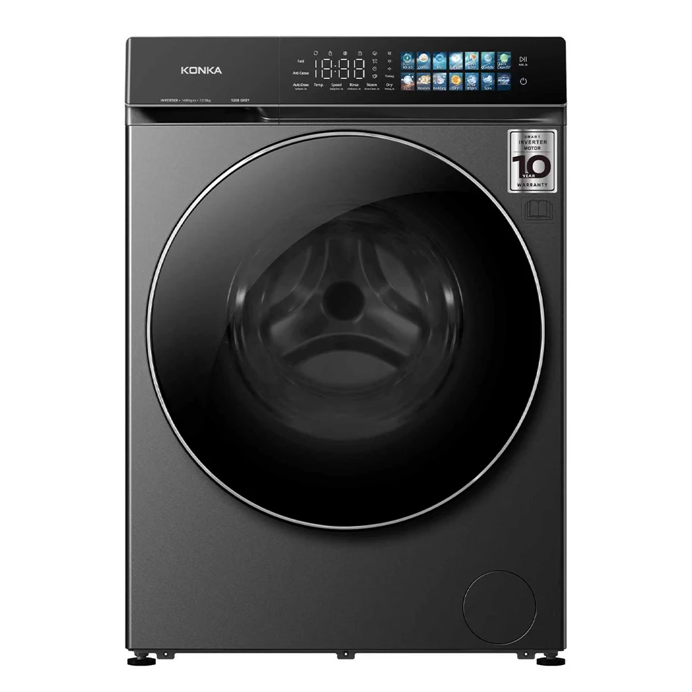 სარეცხი მანქანა საშრობით Konka 1208 GREY