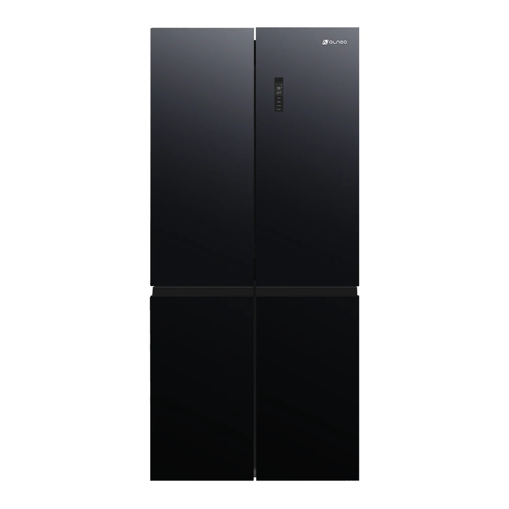 მაცივარი Alneo ALN 481 BLACK GLASS