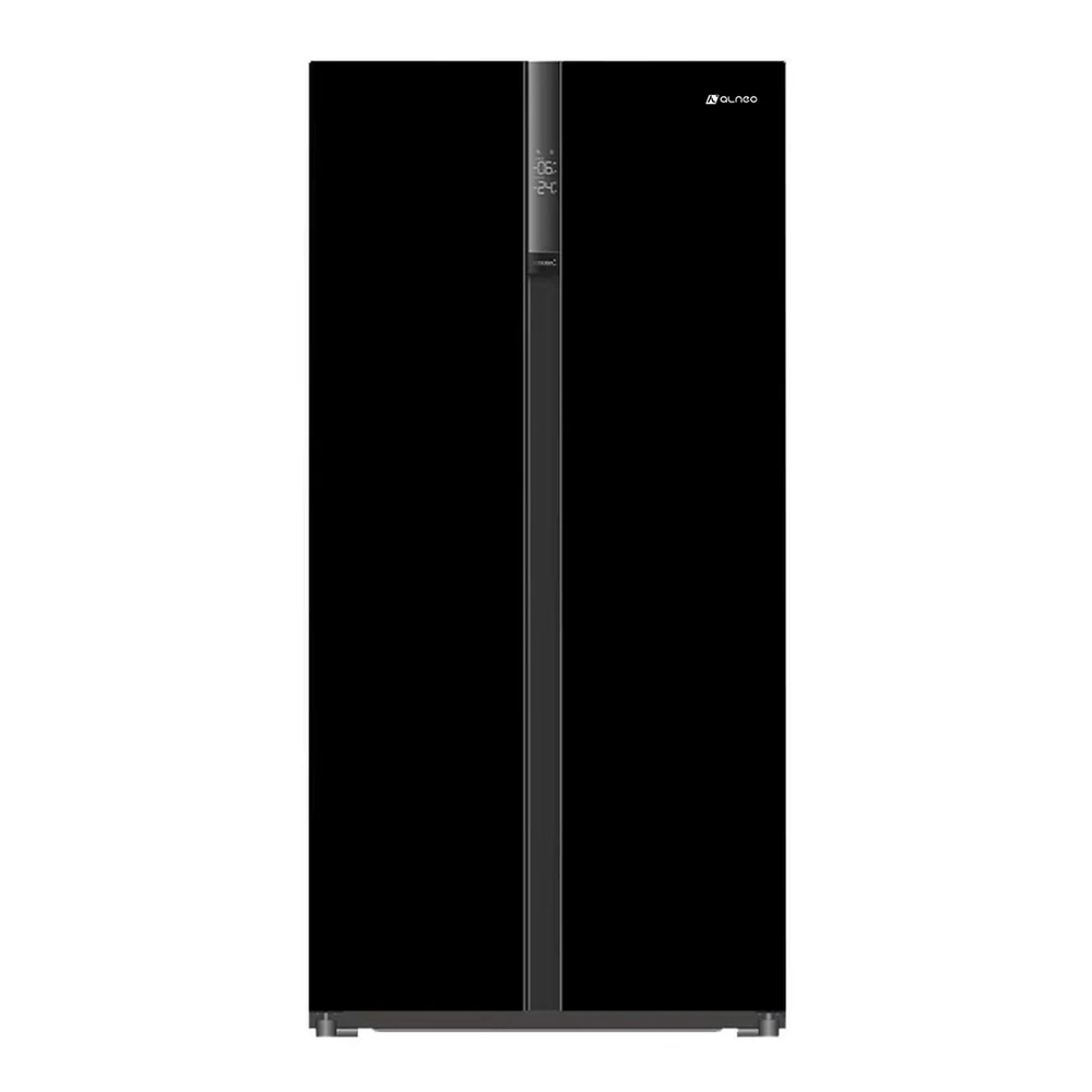 მაცივარი Side by Side Alneo ALN 601 BLACK GLASS