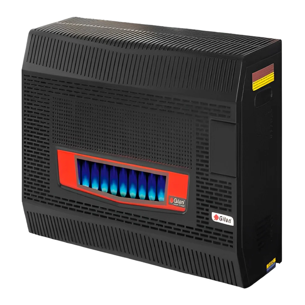 გაზის გამათბობელი Gilan GDS-321-C BLACK GLASS