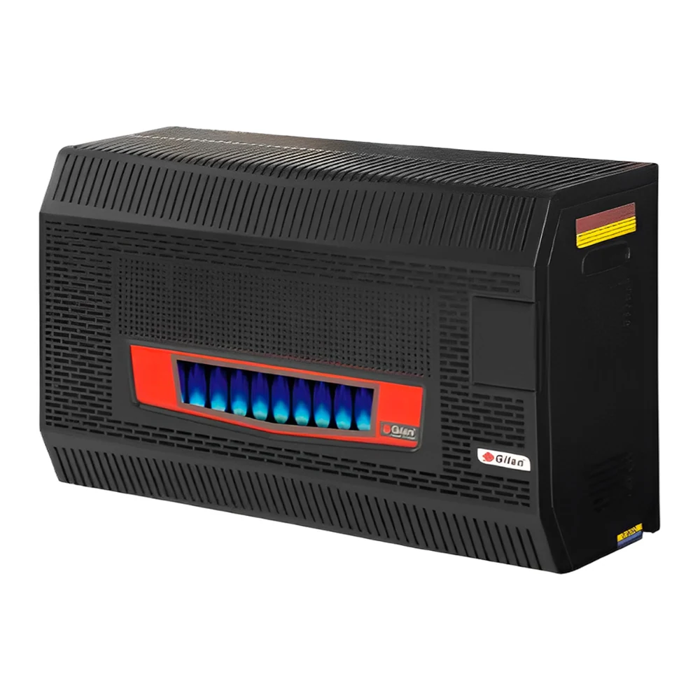 გაზის გამათბობელი Gilan GDS-301-C BLACK GLASS