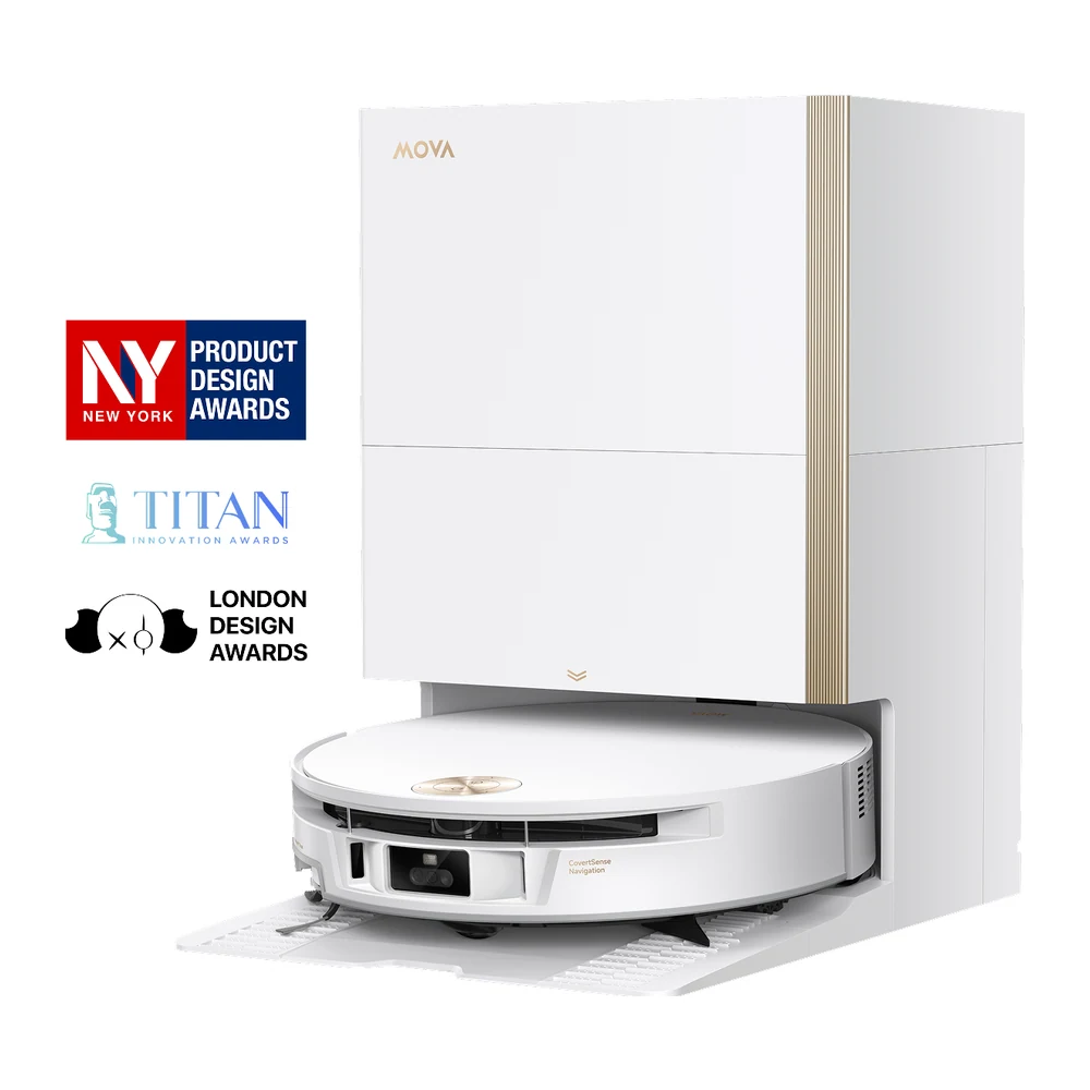 რობოტი მტვერსასრუტი MOVA S70 Ultra Roller თეთრი (RLZ52EE)