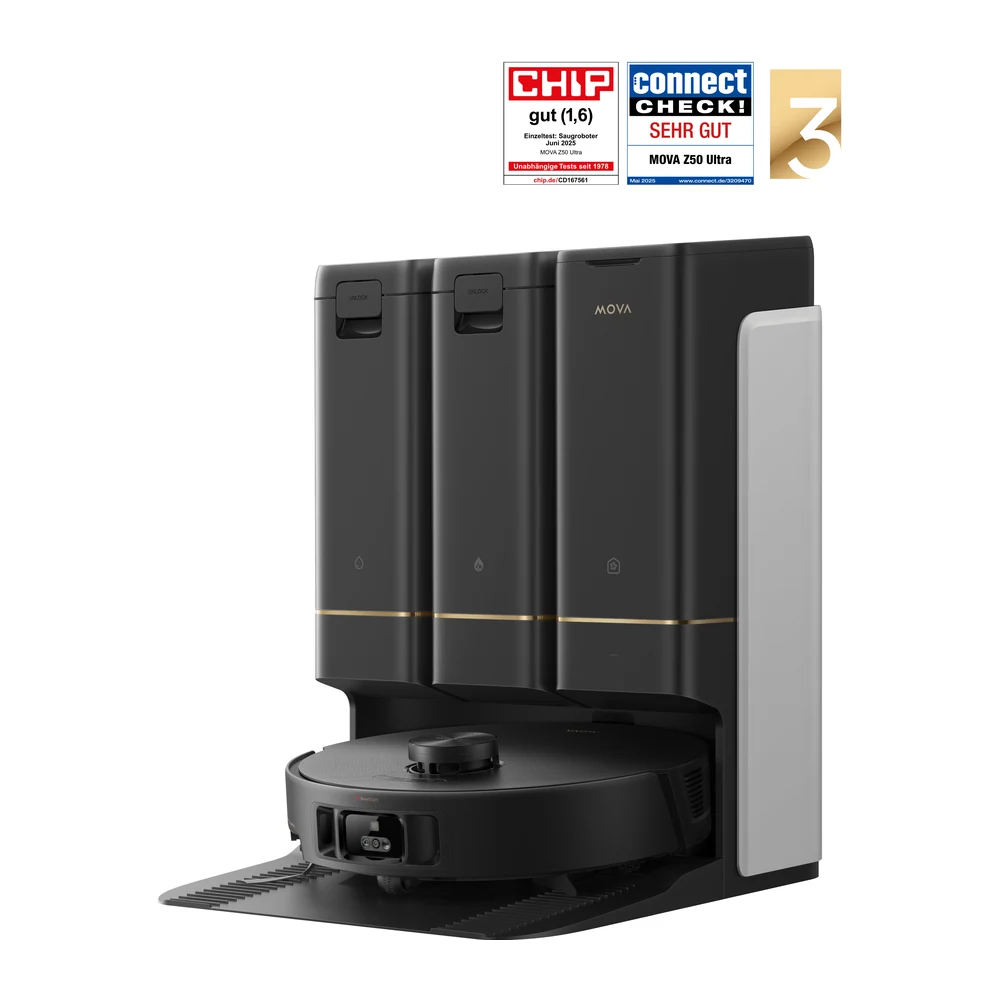 რობოტი მტვერსასრუტი MOVA Z50 Ultra შავი (RLZ92CE)