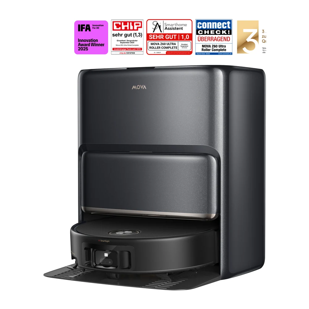 რობოტი მტვერსასრუტი MOVA Z60 Ultra Roller Complete (RLZ83CE-1)